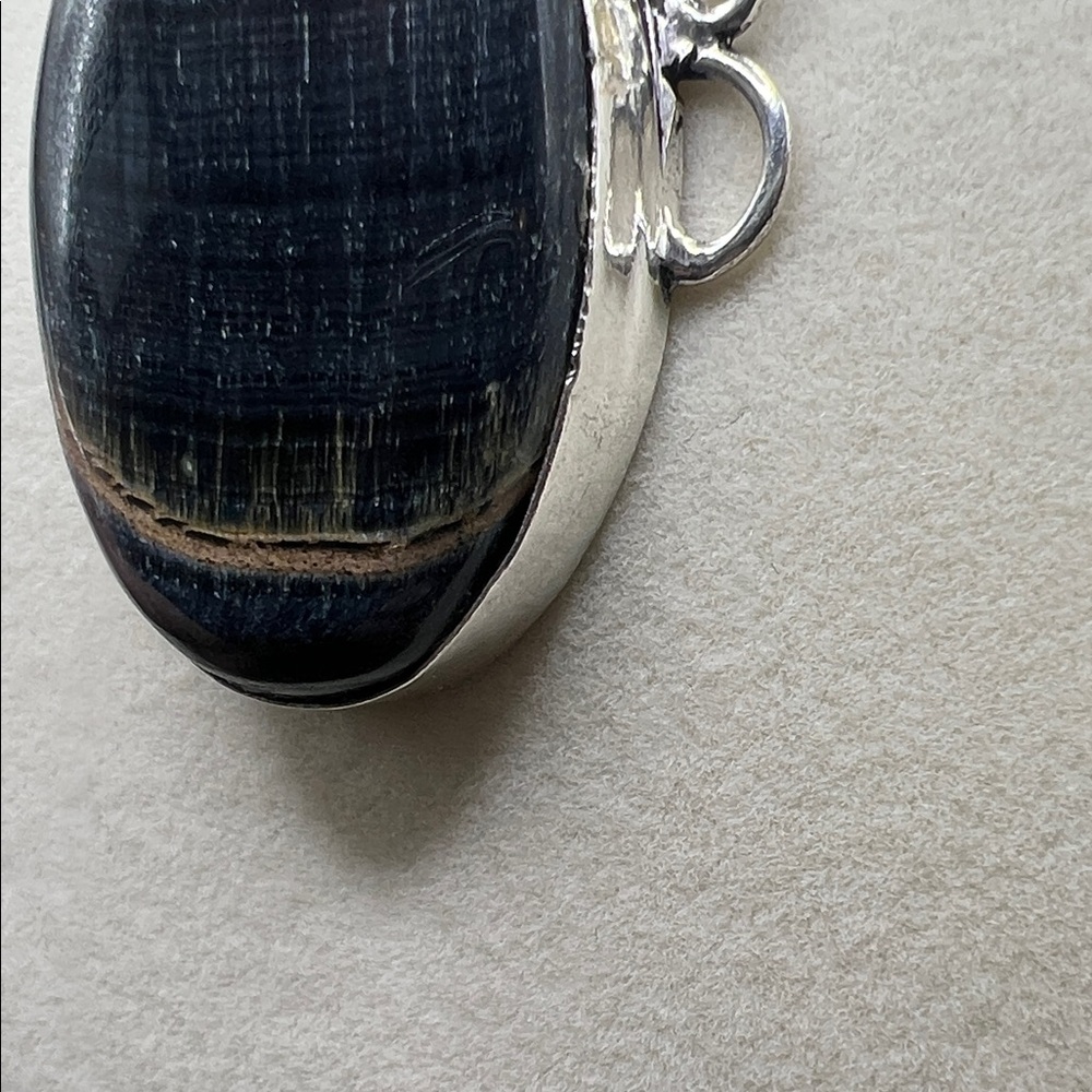 Blue Tigers Eye necklace. - Picture 5 of 5